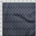 thumbnail image 3 of oneOone Cotton Silk Fabric Swirl & Geometric Block Printed Fabric 1 Yard 42 Inch Wide, 3 of 4