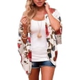 thumbnail image 1 of Cardigans pour Femmes Kimono Imprimé Manches Cardigan Chemise Décontractée Ample Mignonne Cardigan en Liquidation, 1 of 9