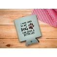 thumbnail image 2 of Dog Gifts For Women I Work Hard So My Dog Can Have A Better Life Muddy Paw Print 2-Pack Can Coolies Drink Coolers, 2 of 8