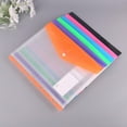 Binder Pocket, Plastic Envelopes Binder Pocket with Snap Button Closure ...