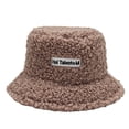 thumbnail image 2 of Kiplyki Teddy Style Lambs Wool Bucket Hat Cute Girls Outdoor Sports Fisherman Cap For Women Casual Winter Warm Hat, 2 of 6