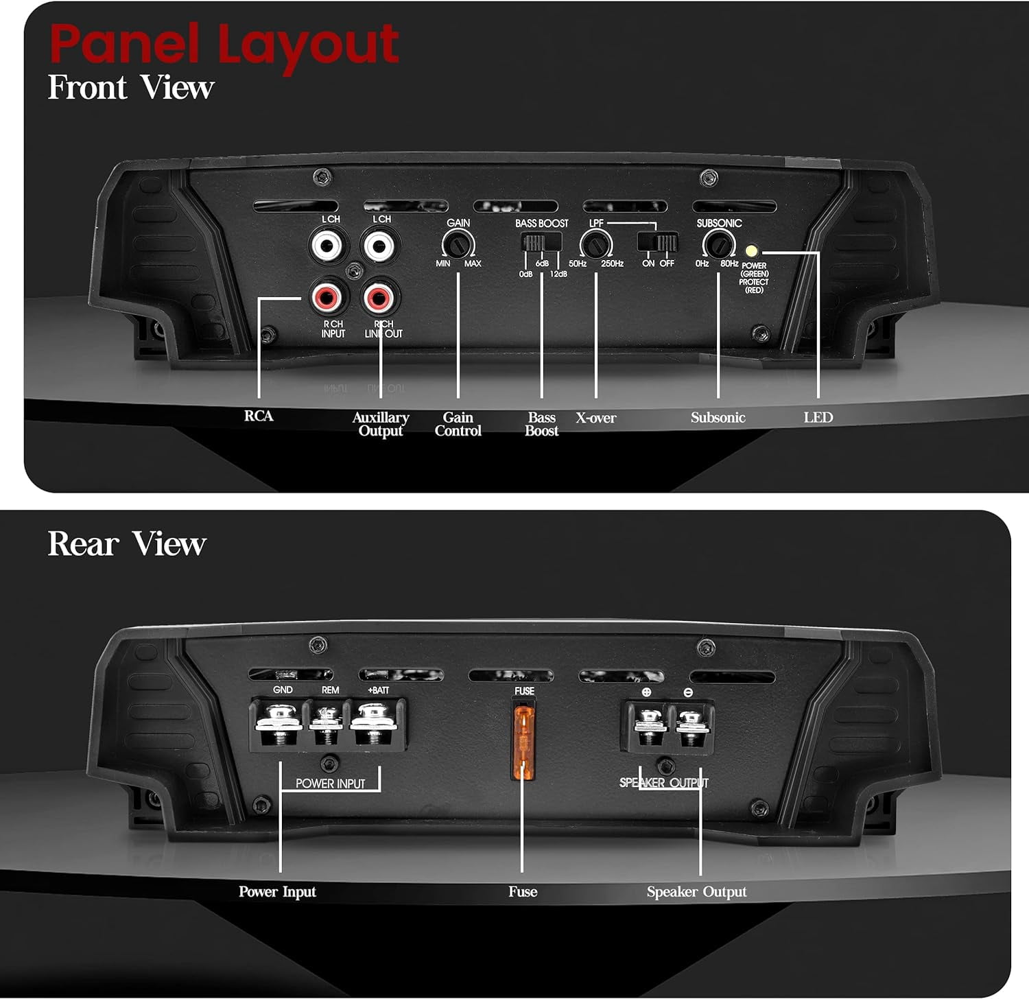 Mono-Block Mosfet Amplifier - 2 Ohm Stable, Heritage Series Car Audio Amplifier
