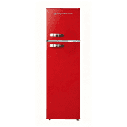 Frigidaire 10 Cu. Ft. Top Mount Retro Refrigerator, Apartment Size Compact Fridge, Red