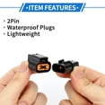 thumbnail image 4 of Conector de sensor ABS de 2 pines, enchufe macho hembra, conector de terminal de cable impermeable para Mitsubishi 1 juego, 4 of 6