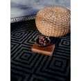 thumbnail image 3 of Furnish My Place Outdoor Collection Geometric Area Rug - 2 ft. x 3 ft. Black, Contemporary Style Water Proof Rug for Garden, Bedroom, Patio, Balcony, 3 of 6