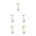 thumbnail image 2 of Figurilla de Flor de Cristal Inteprter Adorno de Tallo de Metal, 2 of 6
