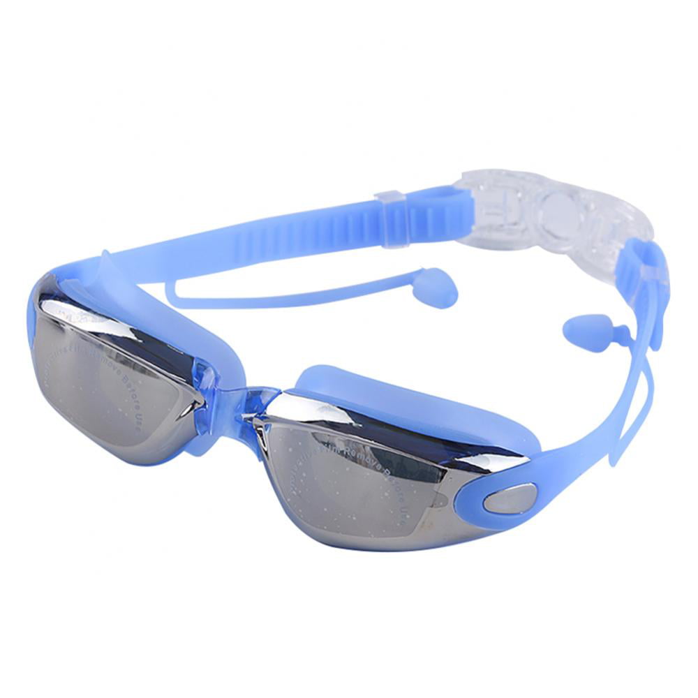 Details about   Professional Swimming Goggles Swimming Glasses With Earplugs Nose Clip Electropl 