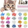 thumbnail image 1 of CHL-10 0 Pcs Bouchons d'Ongles pour Chatons Bouchons pour Chat Couvre-Ongles pour Chat avec 5 Pcs Colle Adhésive+5 Pcs Applicateurs+instruction, 1 of 4