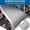 thumbnail image 4 of Pioneer Flower Floral Print Pattern Bathroom Rugs Sets 3 Piece,Toilet Cover Set,Absorbent Non Slip Bathroom Mats Sets with U-Shaped Contour Rug Toilet Rug Set, 4 of 5
