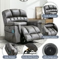 thumbnail image 3 of BonzyHome Large Power Lift Chair Recliner for Elderly, Heavy Duty Electric Lift Recliner with Massage,For tall men,Gray, 3 of 11