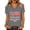 Gray, variant on America 250th Anniversary USA Shirt Merchandise for Women, We the People 1776-2026 Patriotic Top, USA Flag Commemorative Tee, Blue M