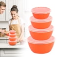 thumbnail image 2 of XIPYYKM 4-Pack Plastic Food Storage Containers Set, Meal Prep Containers with BPA-Free Lids, Stackable Airtight Food Storage Containers, Dishwasher & Microwave Safe, 2 of 9