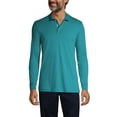 thumbnail image 3 of Lands' End School Uniform Men's Long Sleeve Interlock Polo Shirt, 3 of 3