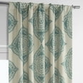 thumbnail image 2 of Half Price Drapes Henna Teal Room Darkening Curtains For Bedroom (1 Panel), 50W X 108L, 2 of 10