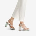 thumbnail image 5 of Sandalias DREAM PAIRS Plataforma con Tacones de Tiras para Mujer Plata 8US, 5 of 5