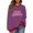 Blue, variant on Ruimatai Women's Christmas Fleece Sweatshirt Vintage Plaid Print Long Sleeve Round Neck Casual Soft Warm Pullover Tops