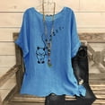 thumbnail image 2 of My Orders Lightweight Tops & Blouses Womens Blouses And Tops Casual Short Sleeve Tee Shirts Womens Graphic Black Summer Tops for Teens My Orders Past Orders, 2 of 5