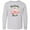 AC-Heather Grey, variant on Inktastic Baby Flamingo My Grandma Loves Me with Flower Wreath Long Sleeve Youth T-Shirt