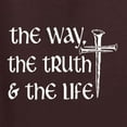 thumbnail image 5 of Wild Bobby The Way, The Truth & The Life Inspirational/Christian Women Tri-Blend Racerback Tank Top, Brown, Small, 5 of 5