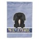 thumbnail image 1 of "Treasures Pekingnese Black Welcome Flag Canvas House, grande, multicolor" Caroline's Treasures BB5688CHF, 1 of 1