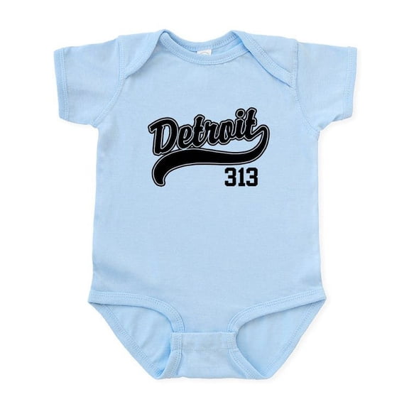 CafePress - Detroit 313 Infant Bodysuit - Baby Light Bodysuit, Size Newborn - 24 Months