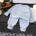 thumbnail image 5 of TOWED22 Kids Toddler Boys Girls Pajamas Truck Pajamas Gift Pjs Set Fall Winter Sleepwear 3 6 9 12 18 24 Months 2 3 4 5 6 7 8 9 Years(Blue,3-6 M), 5 of 5