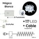 thumbnail image 5 of Serie de Luces La Merced Blanca Led 500 Focos 8 Funciones 23 m Cable Transparente Plástico Alta Resistencia, 5 of 7