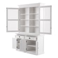 thumbnail image 3 of Classic White Glass Display Hutch, 3 of 5