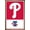 Bronze Framed Version, variant on MLB Philadelphia Phillies - Logo 22 Wall Poster, 22.375" x 34"