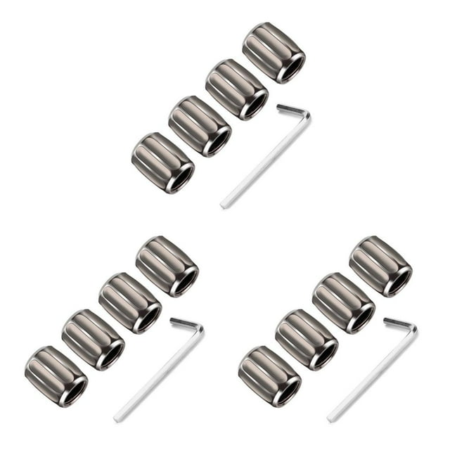 Kenally Paquete de 4 tapas de válvula de neumático de coche de aleación de aluminio antipérdida Universal profesional protección a prueba Type4 NO4