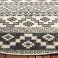 thumbnail image 3 of SAFAVIEH Veranda Luwig Southwestern Indoor/Outdoor Area Rug, 6'7" x 6'7" Round, Grey/Beige, 3 of 5