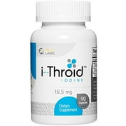 RLC, i-Throid 12.5 mg, Iodine and Iodide Supplement to Support Thyroid Health and Hormone Balance, 90 capsules (90 servings)