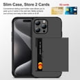 thumbnail image 3 of for iPhone 15 Pro Case with Screen Protector & Camera Cover 4-in-1 Full Body Hybrid iPhone 15 Pro Case Wallet Card Holder Shockproof Protective Phone Case for iPhone 15 Pro for Women Men, 3 of 14