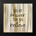 thumbnail image 2 of Allen, Kimberly 15x15 Black Modern Framed Museum Art Print Titled - Brave 1, 2 of 5