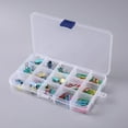 thumbnail image 5 of KRONDO Clear Plastic Organizer Box with Dividers for Small Items - Portable for Office, Home & Travel, 5 of 11