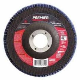 Premier Red Zirconia Alumina Type 27 Flap Disc, 4-1/2 in, 40 Grit, 5/8 in Arbor Pack of 5