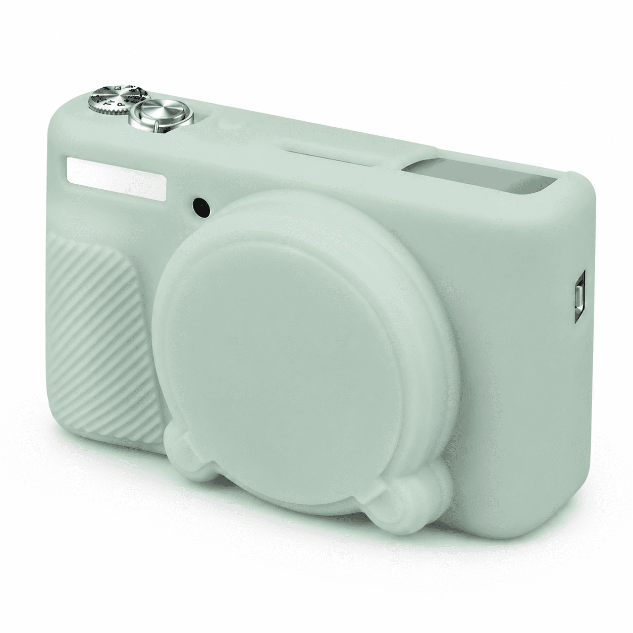 Silicone Camera Case for Canon PowerShot SX740 / SX730 Digital Camera, SX740 HS Soft Protective Case Cover Rubber Camera Slim Fit Sleeve with Removable Lens Cover, Jelly Green