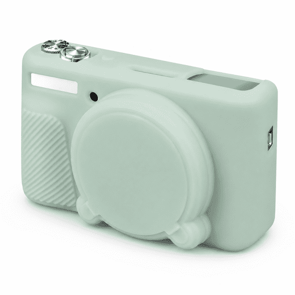 Silicone Camera Case for Canon PowerShot SX740 / SX730 Digital Camera, SX740 HS Soft Protective Case Cover Rubber Camera Slim Fit Sleeve with Removable Lens Cover, Jelly Green