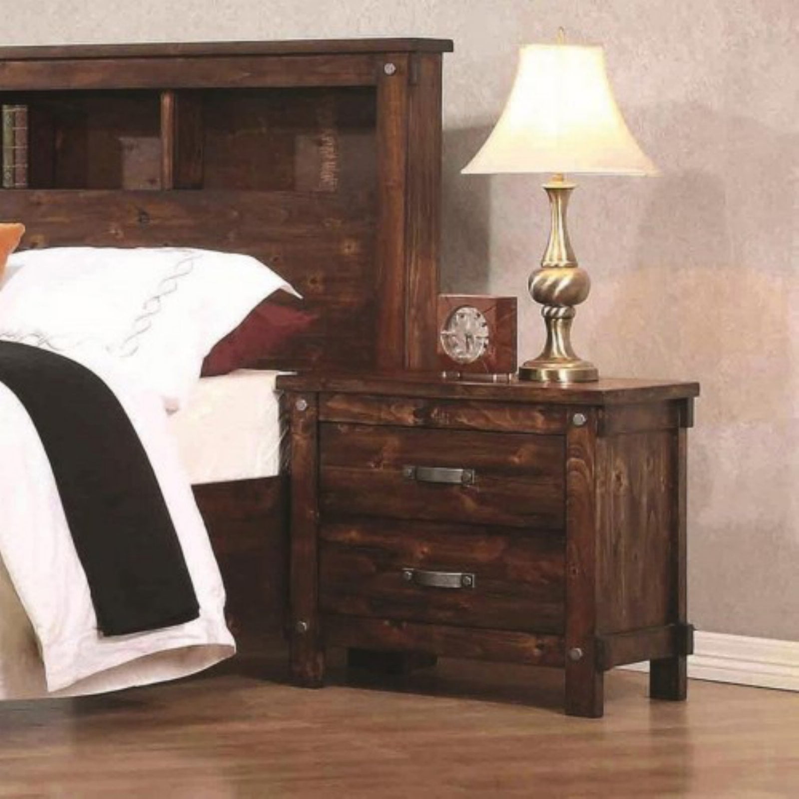 Coaster Furniture Noble Rustic 2 Drawer Nightstand