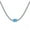 Blue, variant on 8A Ice Cut Rectangle Zirconia S925 Sterling Tennis Necklaces Women Wedding Party-Pink