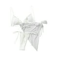 thumbnail image 4 of TRKIYQC, 3 uds., conjunto de traje de baño Sexy dividido para mujer, traje de baño para mujer, Bikini con volantes, bragas con cordones, conjunto de Bikini transparente de malla para cubrir Ups TRKIYQC moderno, 4 of 8