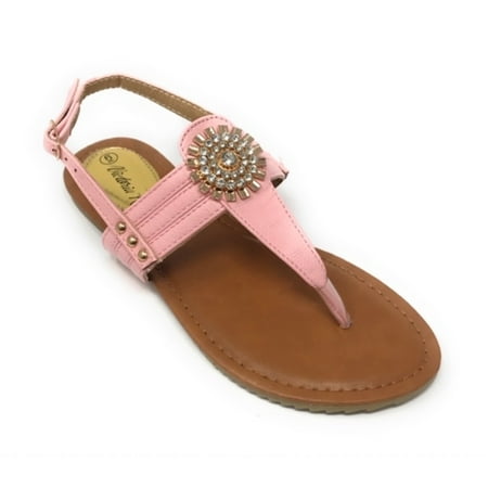 

Victoria K Women s Gold Medallion Sandals
