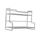 thumbnail image 4 of Estante de cocina, organizador de encimera, estante de especias de 2 niveles de acero inoxidable, estante de almacenamiento para baño, para el hogar,, 4 of 9