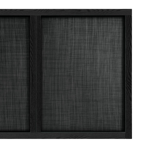 Kai Rectangular TV Stand for TV's up to 75" in Black Grain