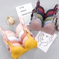 thumbnail image 2 of Ropa interior Sexy sin aros de realce para mujer, sujetador sin costuras para niñas y estudiantes, sujetadores finos transpirables, sujetador para mujer, lencería transpirable reunida Tan Jianjun unisex, 2 of 2