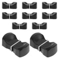 thumbnail image 1 of Oulii 10Pcs Slider Console Mixer Fader Knobs Replacement Parts Black Plastic, 1 of 8