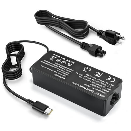 Ursulan 65W USB C Chromebook Charger Compatible with Hp/Dell/Lenovo/Asus/Acer/MacBook/Samsung Galaxy/Google and Other Type C Fast-Charging Computer AC Adapter Power Cord Supply