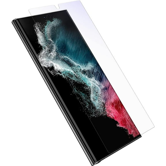 OtterBox Alpha Flex Series with Blue Light Screen Protector for Samsung Galaxy S22 Ultra, Clear