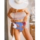 thumbnail image 2 of Xishao Mujer Traje de Baño de Estampado 2 Piezas Sexy Bandeau Tops de Bikini y Partes de Abajo B-Blanco G B-Blanco G Xishao ropa, 2 of 2