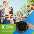 thumbnail image 5 of Black Disposable Plastic Plates, 100 Count, Heavy Duty Dinner Plates for Parties, Events, and Everyday Use, 5 of 8